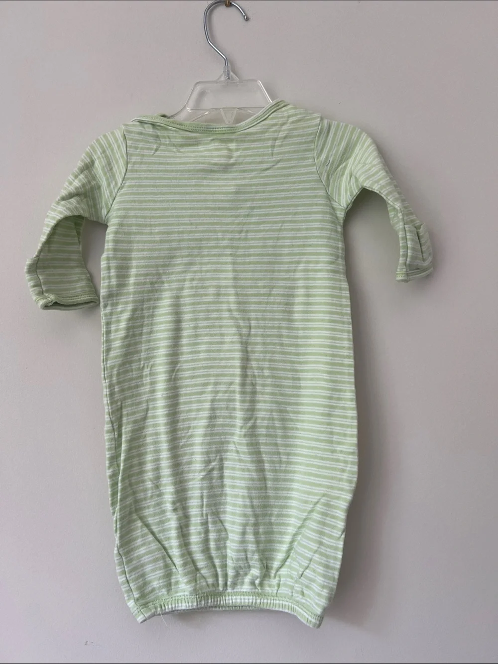 Carter's Mint Green and White Striped Infant Gown